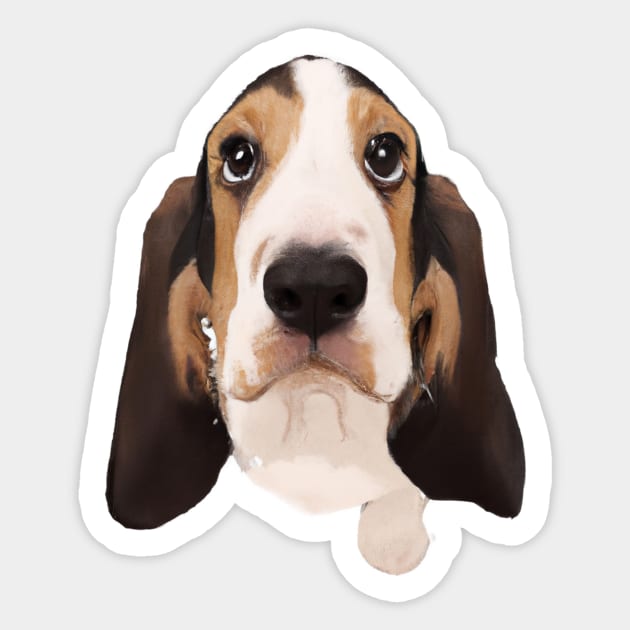 Cute Basset Hound Drawing Sticker by Play Zoo